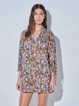 Shirtdress, iconic animal pattern
