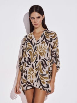 Shirt, Botanical pattern