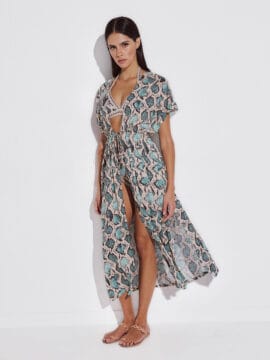 Maxi Tunic, Snake skin pattern